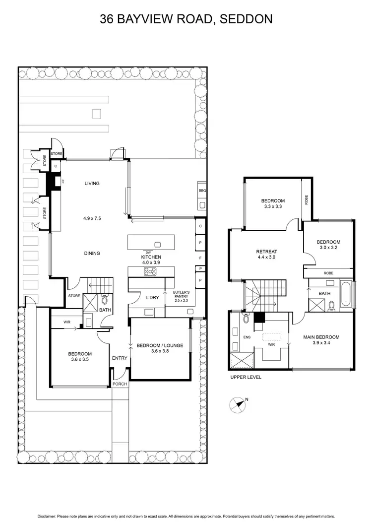 Floorplan of Homely house listing, 36 Bayview Road, Seddon VIC 3011