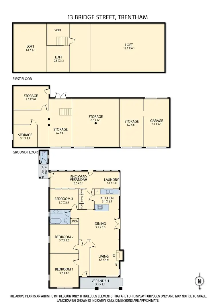 Floorplan of Homely house listing, 13 Bridge Street, Trentham VIC 3458