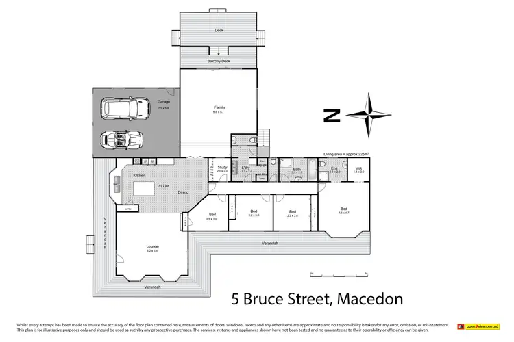 Floorplan of Homely house listing, 5 Bruce Street, Macedon VIC 3440