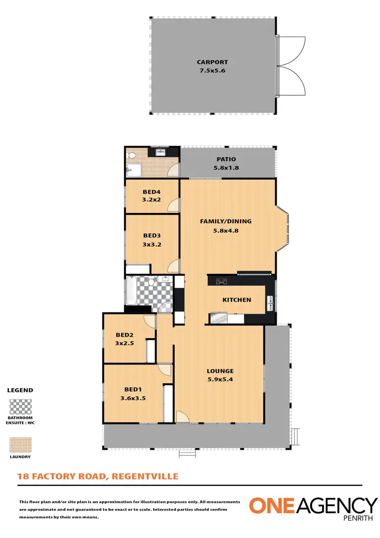 Floorplan of Homely house listing, 18 Factory Road, Regentville NSW 2745