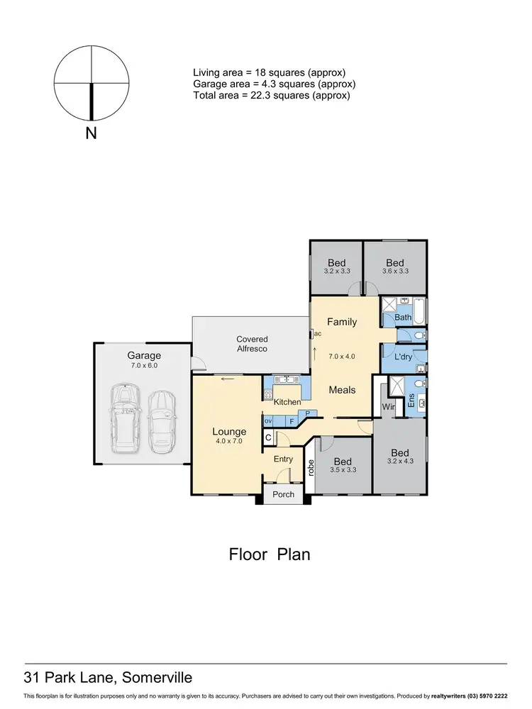 Floorplan of Homely house listing, 31 Park Lane, Somerville VIC 3912