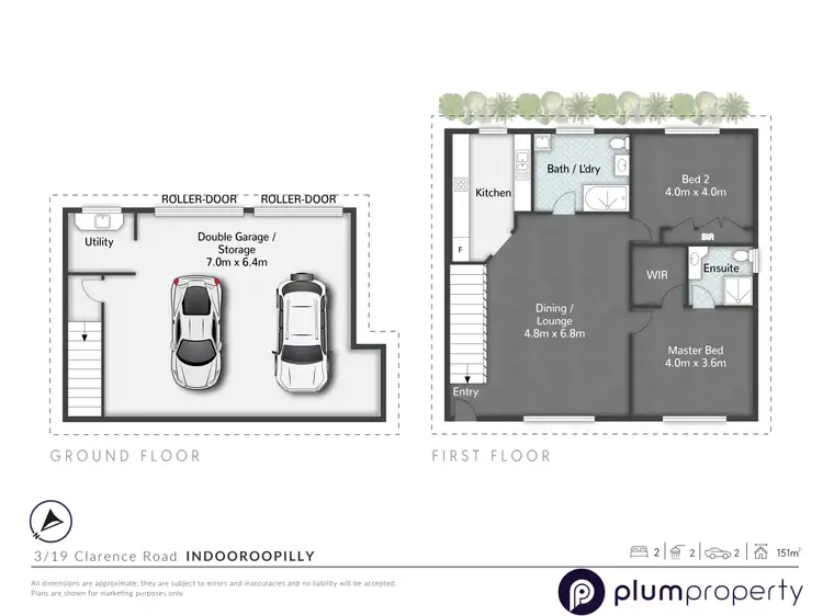 Floorplan of Homely townhouse listing, 3/19 Clarence Road, Indooroopilly QLD 4068