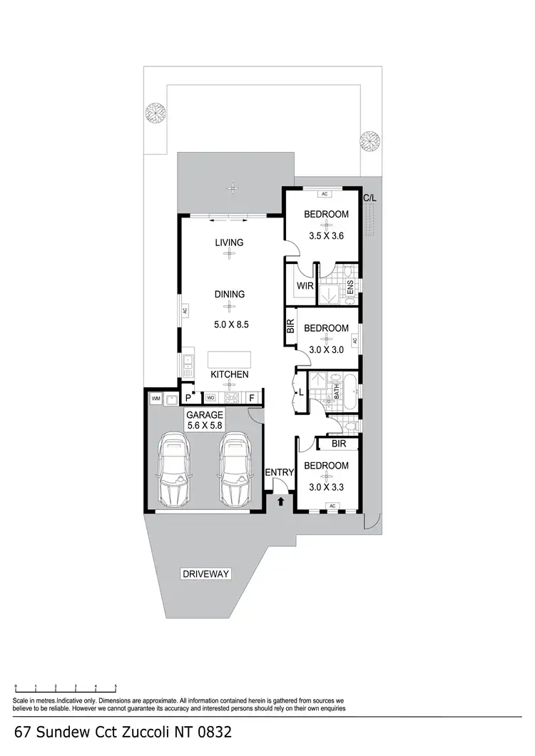 Floorplan of Homely house listing, 67 Sundew Circuit, Zuccoli NT 832