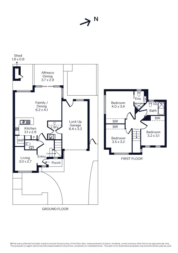 Floorplan of Homely townhouse listing, 1A Revo Street, Newport VIC 3015