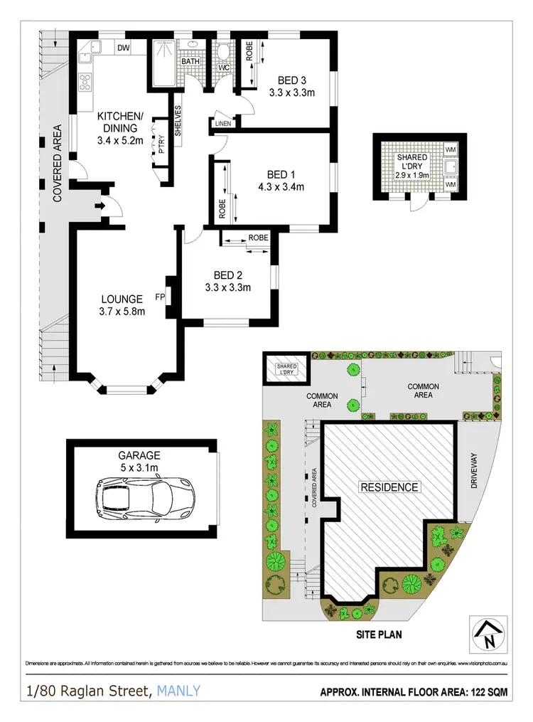 Floorplan of Homely apartment listing, 1/80 Raglan Street, Manly NSW 2095
