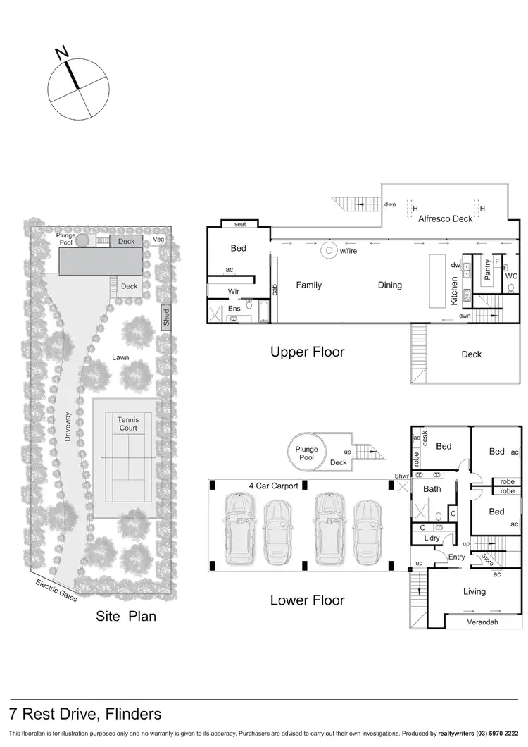 Floorplan of Homely house listing, 7 Rest Drive, Flinders VIC 3929