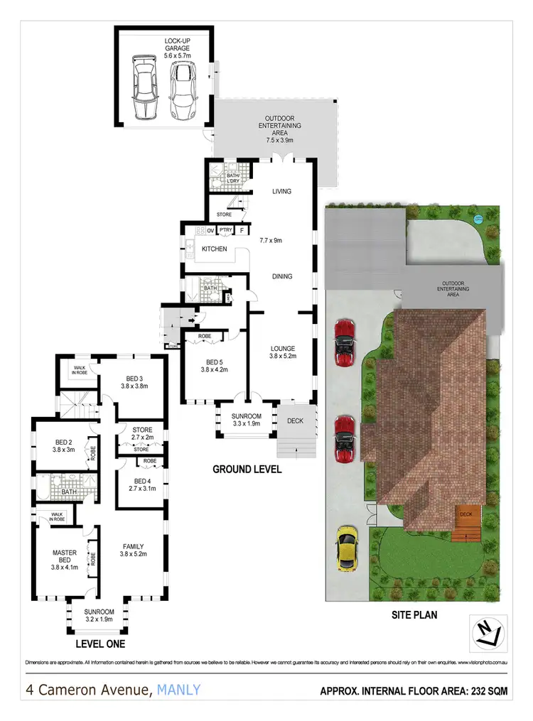 Floorplan of Homely house listing, 4 Cameron Avenue, Manly NSW 2095