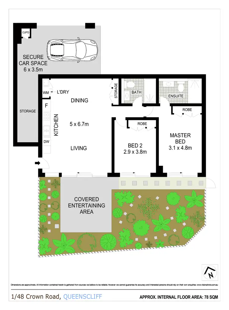 Floorplan of Homely apartment listing, 1/48 Crown Road, Queenscliff NSW 2096