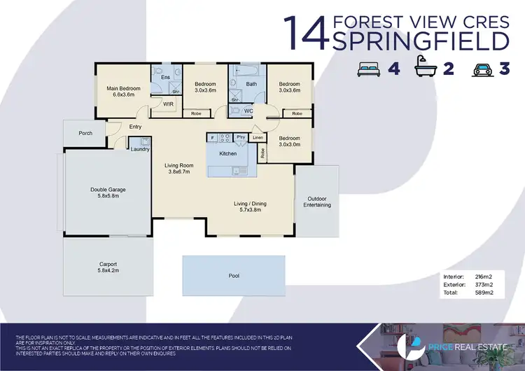 Floorplan of Homely house listing, 14 Forest View Crescent, Springfield QLD 4300