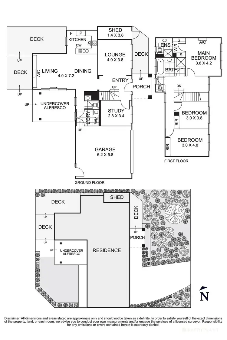 Floorplan of Homely townhouse listing, 1/15 Newman Road, Croydon VIC 3136