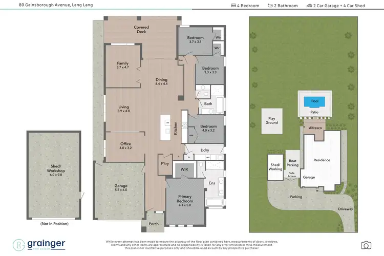 Floorplan of Homely house listing, 80 Gainsborough Avenue, Lang Lang VIC 3984