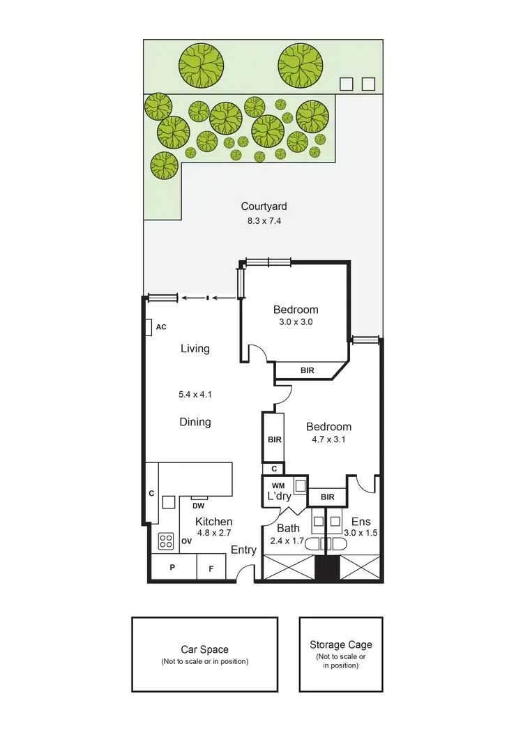 Floorplan of Homely apartment listing, 6/92 Mimosa Road, Carnegie VIC 3163