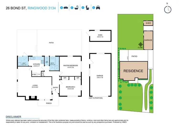 Floorplan of Homely house listing, 26 Bond Street, Ringwood VIC 3134