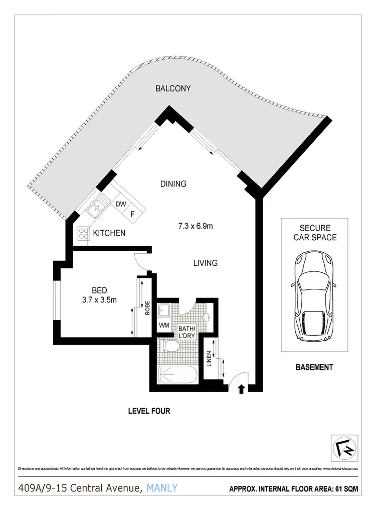 Floorplan of Homely apartment listing, 409A/9-15 Central Avenue, Manly NSW 2095