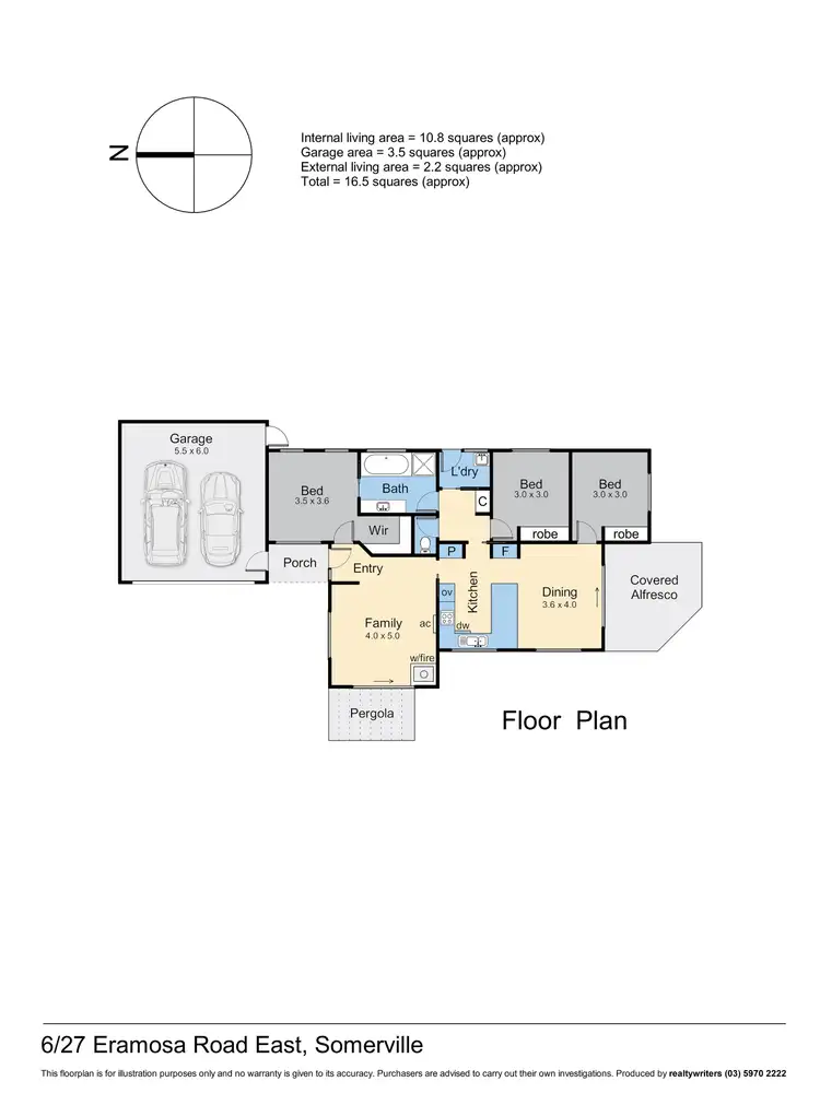 Floorplan of Homely unit listing, 6/27 Eramosa Road East, Somerville VIC 3912