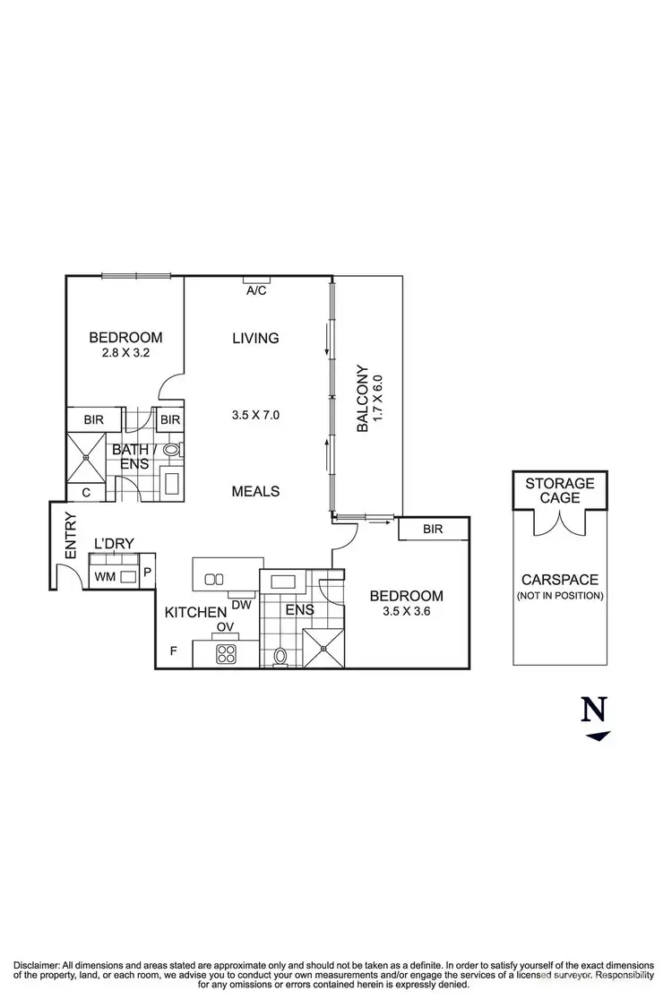 Floorplan of Homely apartment listing, 15/97 Whittens Lane, Doncaster VIC 3108