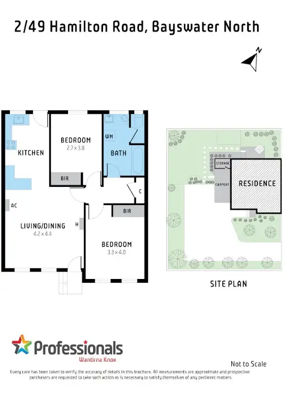 Floorplan of Homely unit listing, 2/49 Hamilton Road, Bayswater North VIC 3153