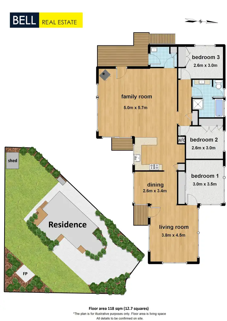 Floorplan of Homely house listing, 15 Mitarm Close, Mount Evelyn VIC 3796