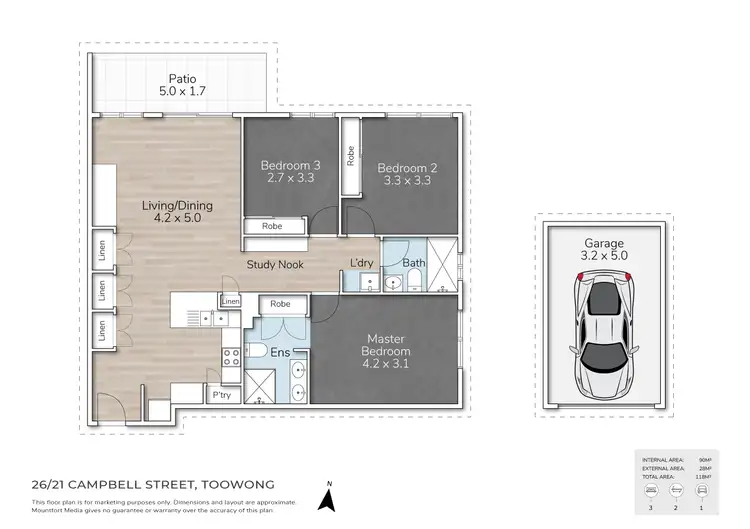 Floorplan of Homely unit listing, 26/21 Campbell Street, Toowong QLD 4066