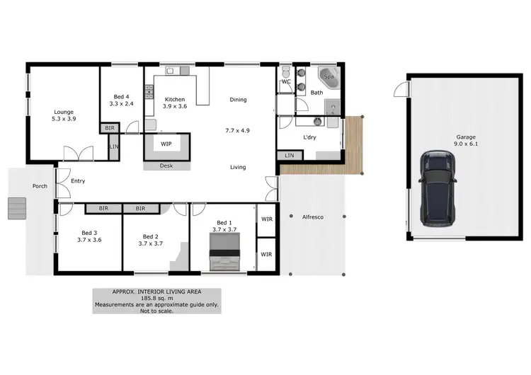 Floorplan of Homely house listing, 22 Brockley Street, Wodonga VIC 3690