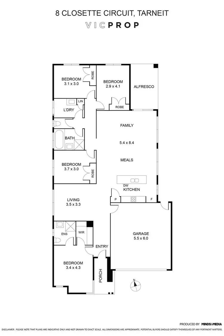 Floorplan of Homely house listing, 8 Closette Circuit, Tarneit VIC 3029