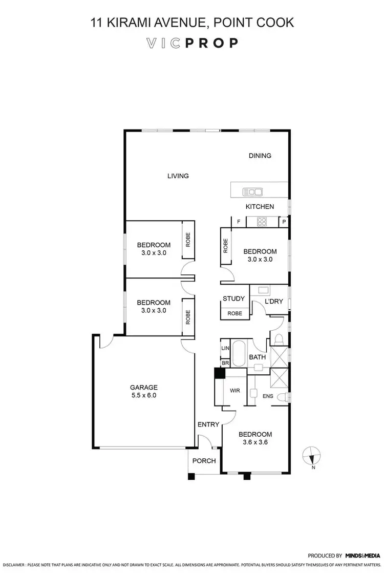 Floorplan of Homely house listing, 11 Kirami Avenue, Point Cook VIC 3030