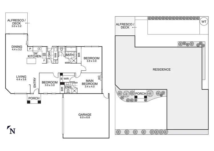 Floorplan of Homely townhouse listing, 2/42 Golden Avenue, Bonbeach VIC 3196