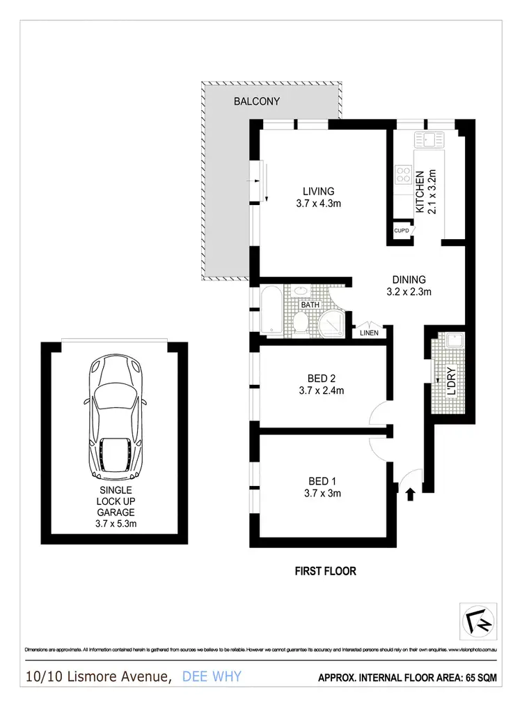 Floorplan of Homely apartment listing, 10/10 Lismore Avenue, Dee Why NSW 2099