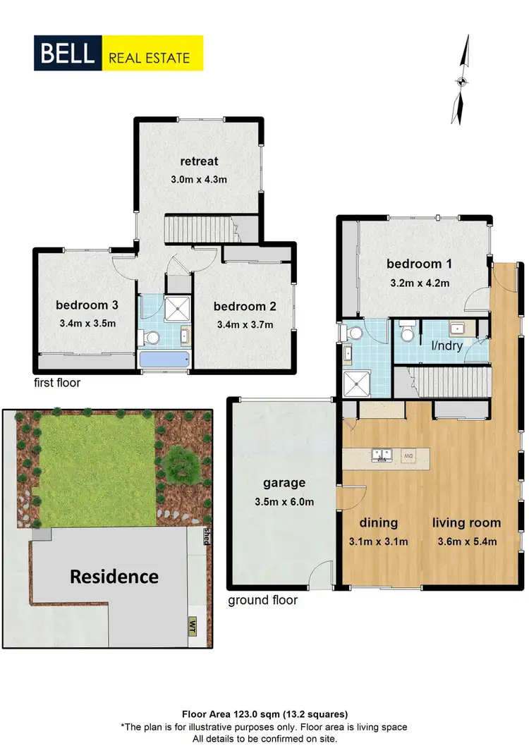 Floorplan of Homely townhouse listing, 1 Van Close, Kilsyth VIC 3137