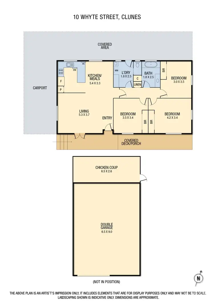 Floorplan of Homely house listing, 10 Whyte Street, Clunes VIC 3370