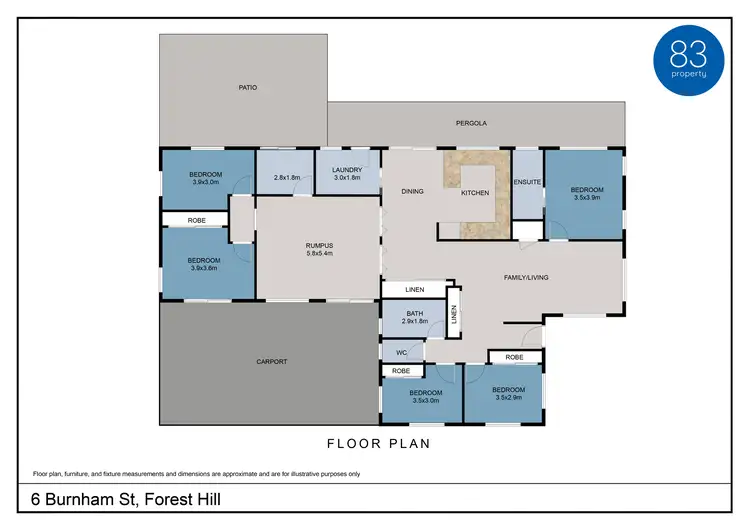 Floorplan of Homely house listing, 6 Burnham Street, Forest Hill QLD 4342
