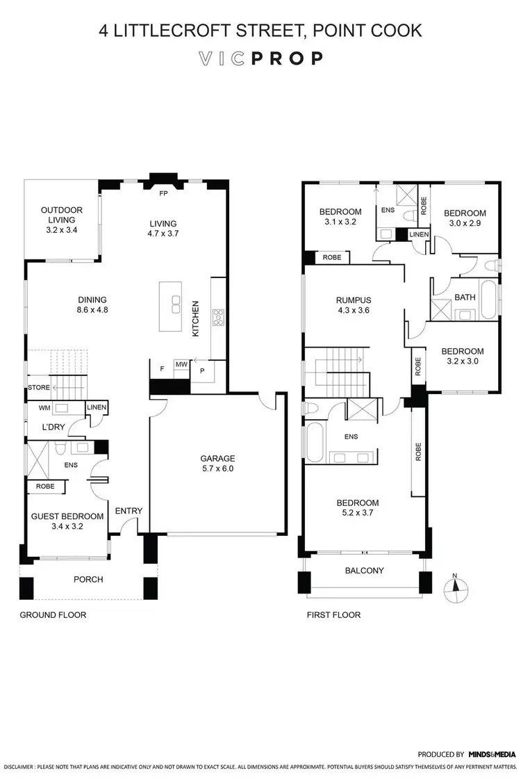 Floorplan of Homely house listing, 4 Littlecroft Street, Point Cook VIC 3030