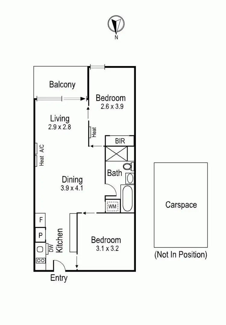 Floorplan of Homely apartment listing, 1015V/162 Albert Street, East Melbourne VIC 3002