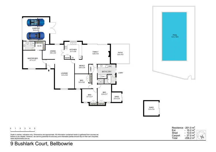 Floorplan of Homely house listing, 9 Bushlark Court, Bellbowrie QLD 4070