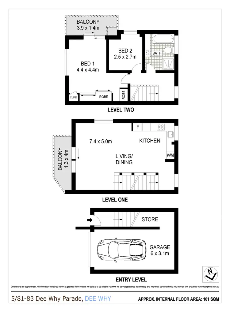 Floorplan of Homely apartment listing, 5/81-83 Dee Why Parade, Dee Why NSW 2099