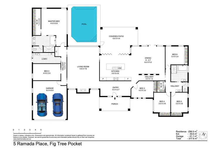 Floorplan of Homely house listing, 5 Ramada Place, Fig Tree Pocket QLD 4069