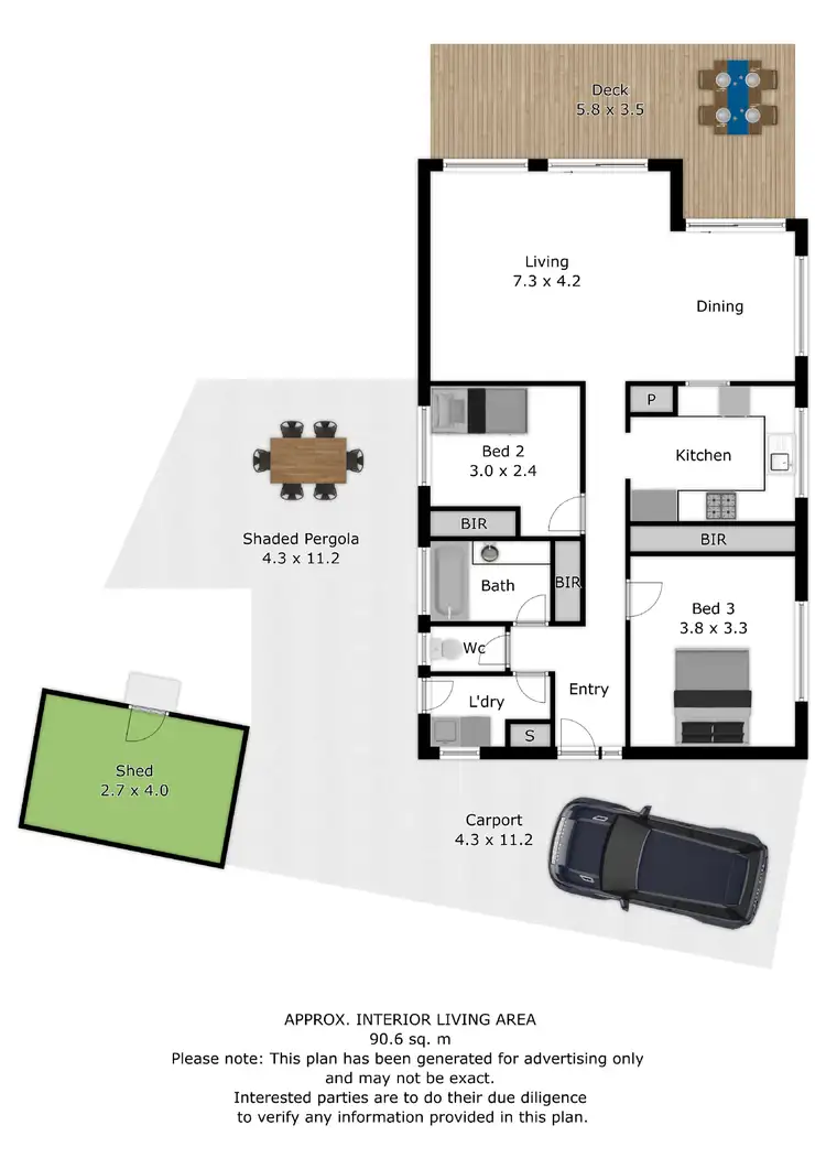 Floorplan of Homely house listing, 7 Reid Court, Tawonga South VIC 3698