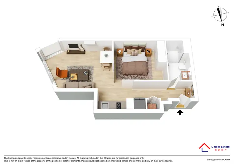 Floorplan of Homely apartment listing, 707/28 Bouverie Street, Carlton VIC 3053