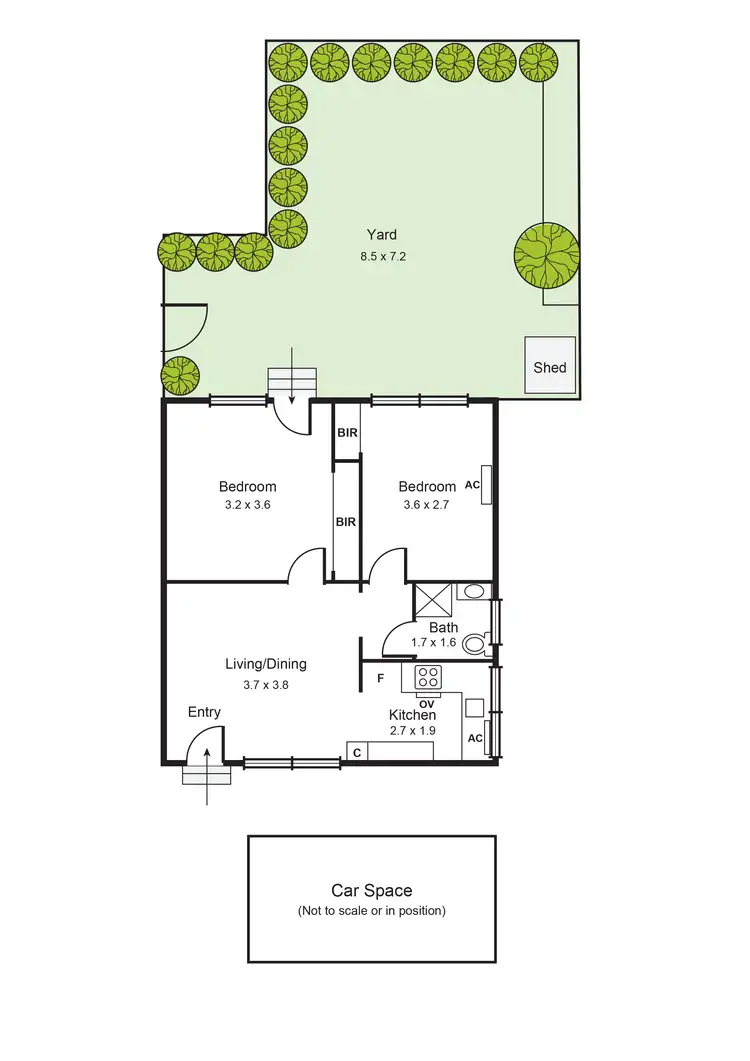 Floorplan of Homely apartment listing, 1/373 Neerim Road, Carnegie VIC 3163