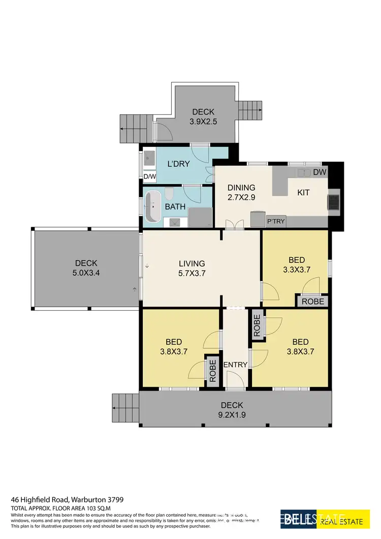 Floorplan of Homely house listing, 46 Highfield Road, Warburton VIC 3799
