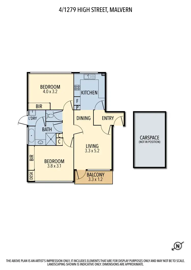 Floorplan of Homely apartment listing, 4/1279 High Street, Malvern VIC 3144