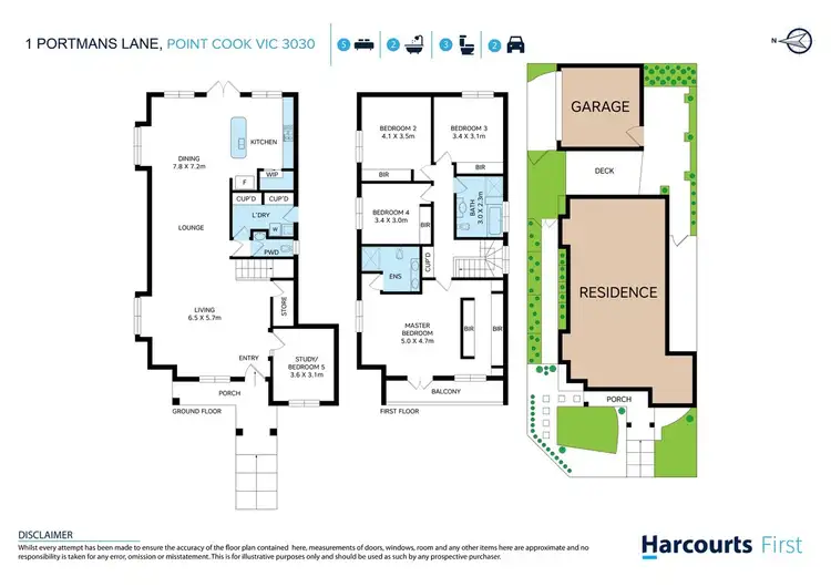 Floorplan of Homely house listing, 1 Portmans Lane, Point Cook VIC 3030