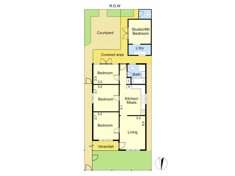 Floorplan of Homely house listing, 23 Cecil Street, Yarraville VIC 3013
