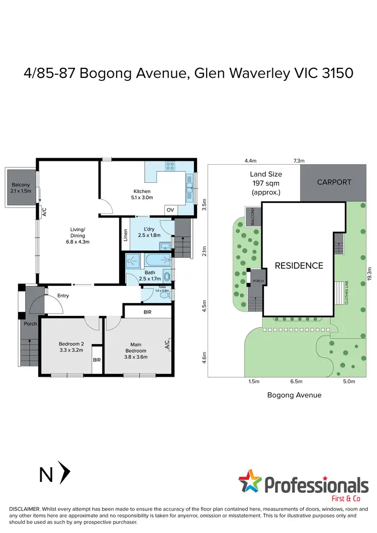 Floorplan of Homely unit listing, 4/85 Bogong Avenue, Glen Waverley VIC 3150