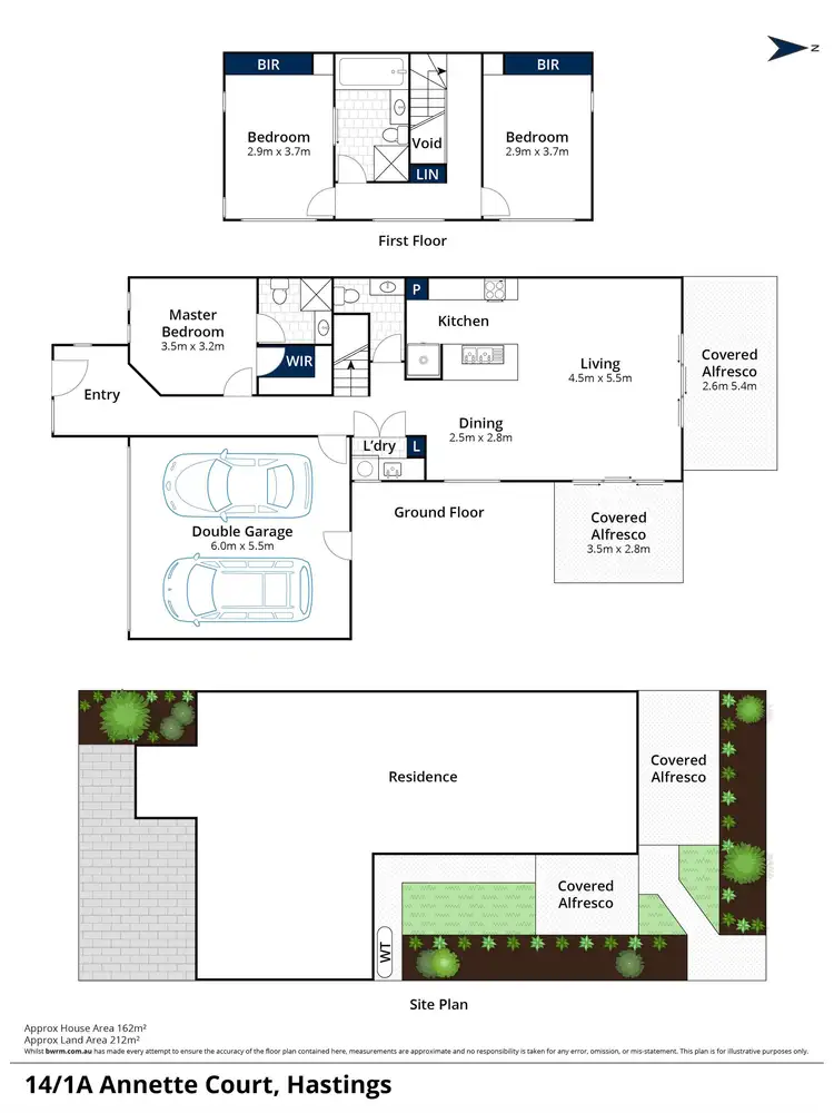 Floorplan of Homely house listing, 14/1a Annette Court, Hastings VIC 3915