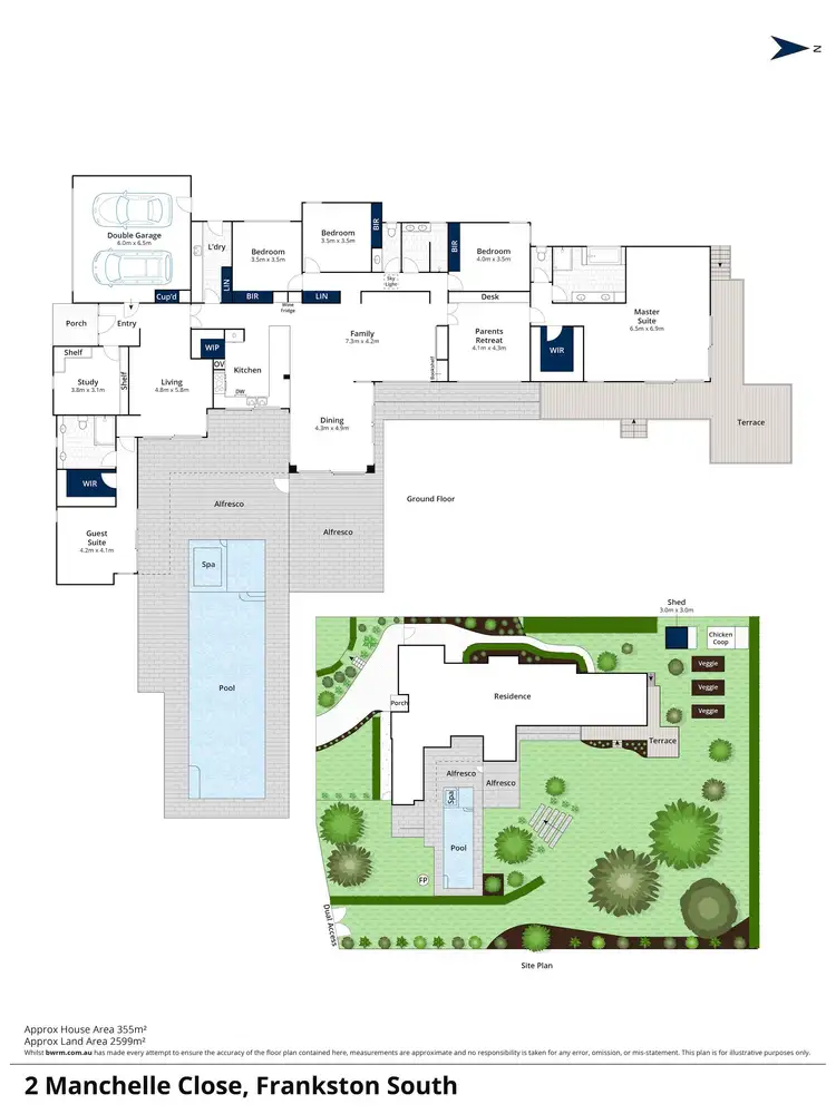 Floorplan of Homely house listing, 2 Manchelle Close, Frankston South VIC 3199