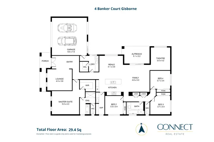 Floorplan of Homely house listing, 4 Banker Court, Gisborne VIC 3437