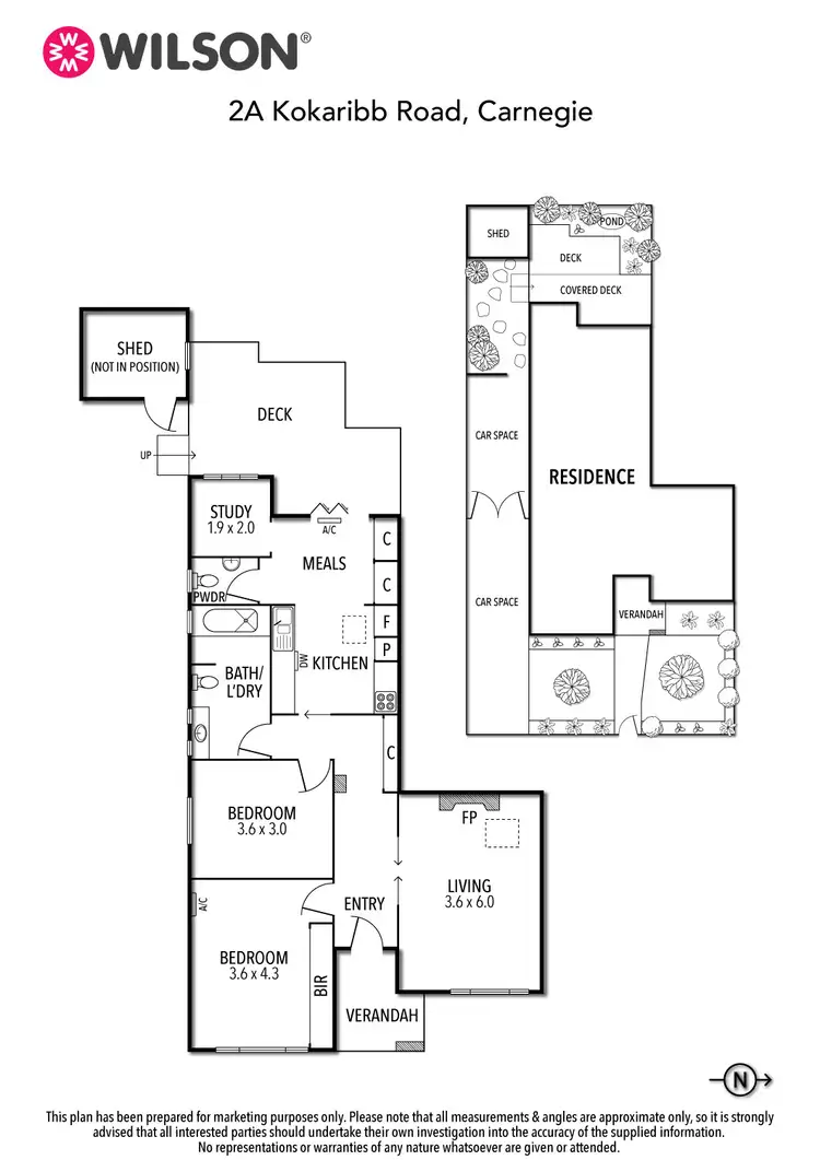 Floorplan of Homely house listing, 2A Kokaribb Road, Carnegie VIC 3163
