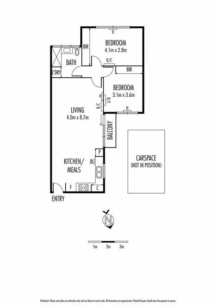 Floorplan of Homely apartment listing, 16/11 Fulton Street, St Kilda East VIC 3183
