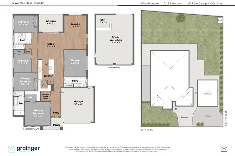 Floorplan of Homely house listing, 14 Walmac Close, Tooradin VIC 3980